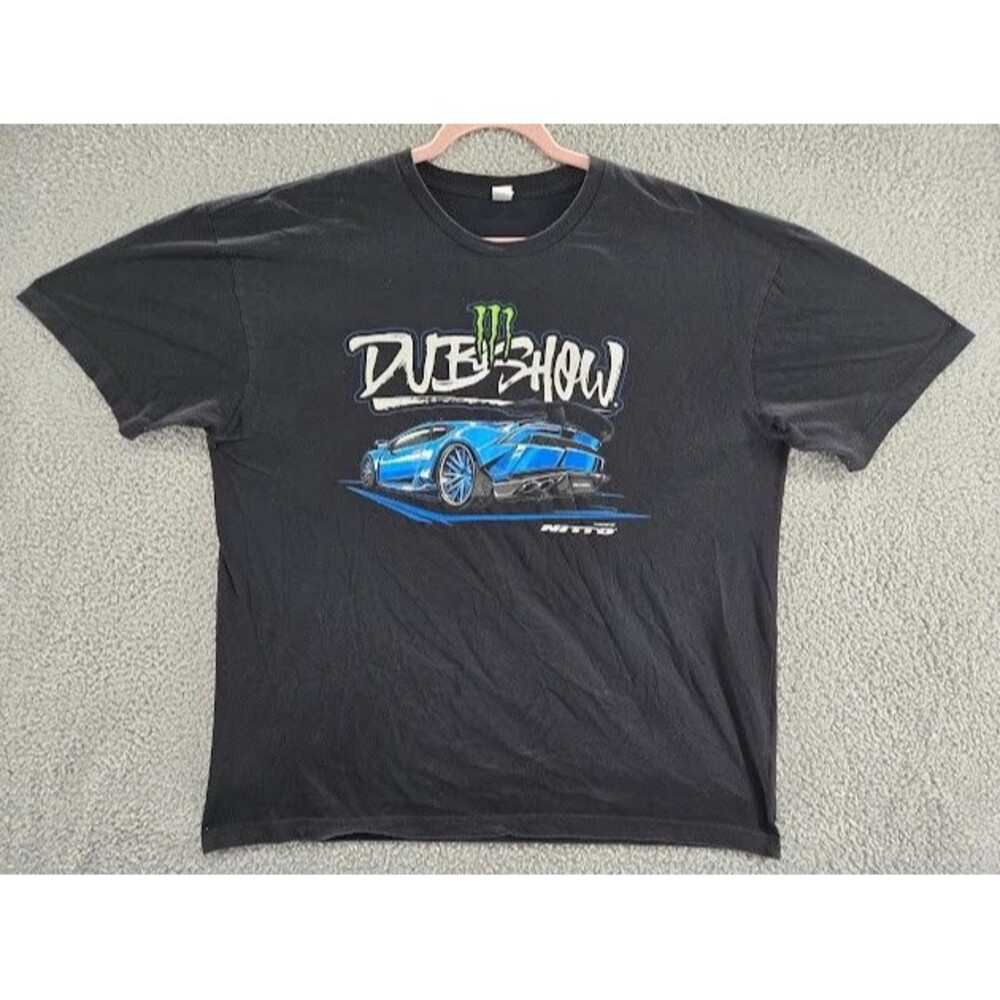 Monster Dub Show Mens Shirt Size 2X Racing Cars Black Fueled by Nitto